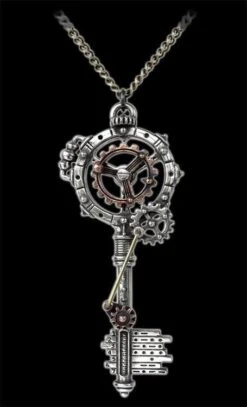 Alchemy Septagramic Coercion Gearwheel Key Pendant — Inacoma