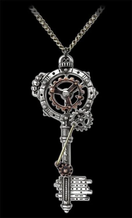 Alchemy Septagramic Coercion Gearwheel Key Pendant — Inacoma 3 Alchemy Septagramic Coercion Gearwheel Key Pendant — Inacoma