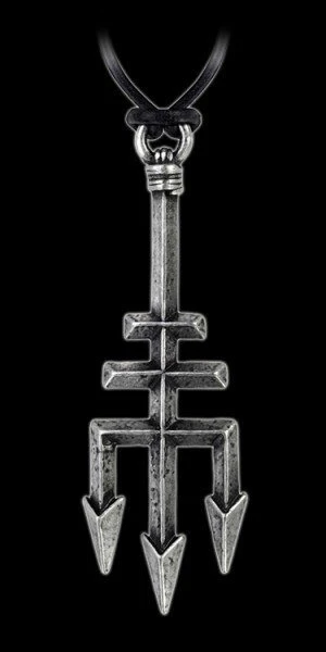 Alchemy Black Trinity Trident Pendant — Inacoma 3 Alchemy Black Trinity Trident Pendant — Inacoma