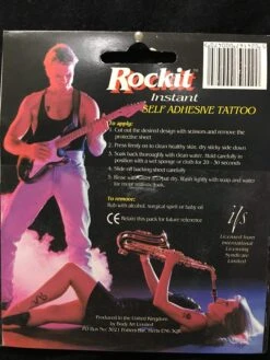 ROCKIT Temporary Tattoo Waterproof Iron Maiden 1993 (Removable) VINTAGE — Inacoma -Inacoma 290C63FB C53E 47BB 83FD 1ED475279082