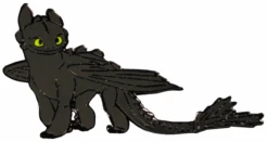How To Train Your Dragon - Toothless Enamel Pin — Inacoma