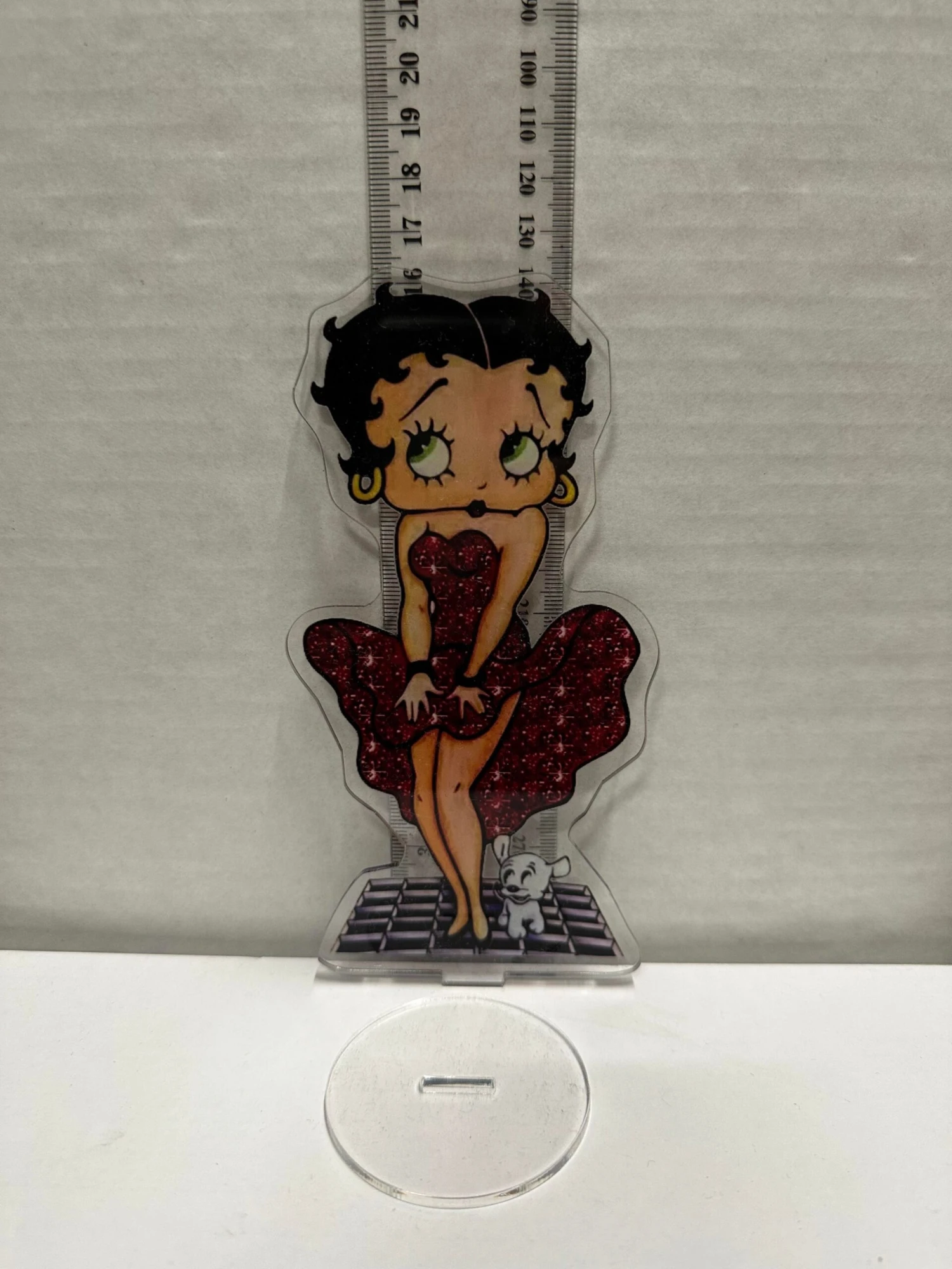 Betty Boop - Acrylic Stand - Cake Topper / Desk Stand — Inacoma 4 Betty Boop - Acrylic Stand - Cake Topper / Desk Stand — Inacoma - Image 2