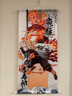 Demon Slayer Kyōjurō Rengoku - TEXTILE SCROLL POSTERS — Inacoma