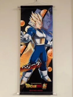 DRAGO BALL SUPER Super Saiyan Vegeta - TEXTILE SCROLL POSTERS — Inacoma