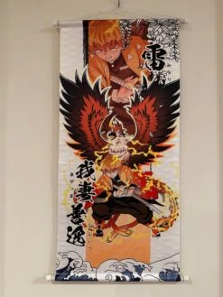 Demon Slayer Zenitsu Agatsuma - TEXTILE SCROLL POSTERS — Inacoma
