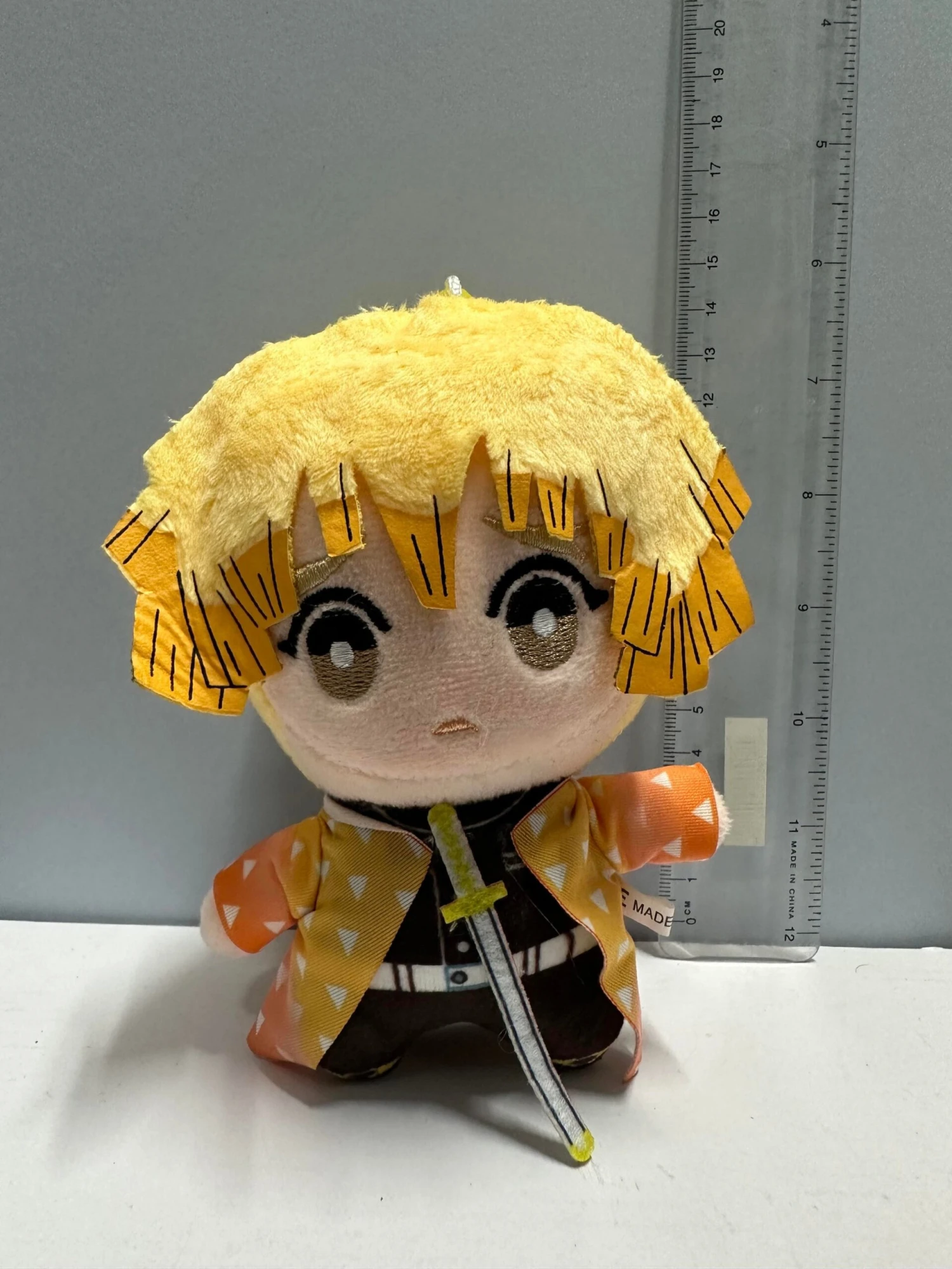 Demon Slayer Zenitsu Agatsuma - Keyring/Hanging Plush — Inacoma 6 Demon Slayer Zenitsu Agatsuma - Keyring/Hanging Plush — Inacoma - Image 4