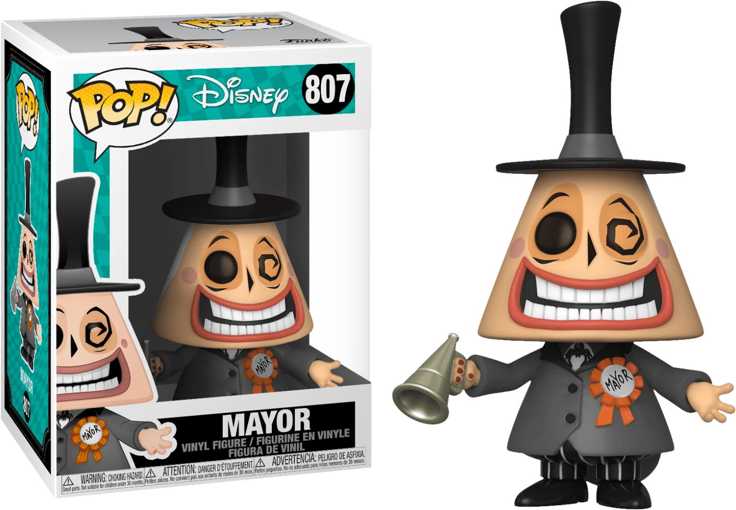 The Nightmare Before Christmas - Mayor With Megaphone Funko Pop! Vinyl 807 — Inacoma 3 The Nightmare Before Christmas - Mayor With Megaphone Funko Pop! Vinyl 807 — Inacoma
