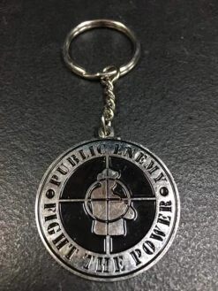 Public Enemy - Fight The Power Metal Keyring — Inacoma
