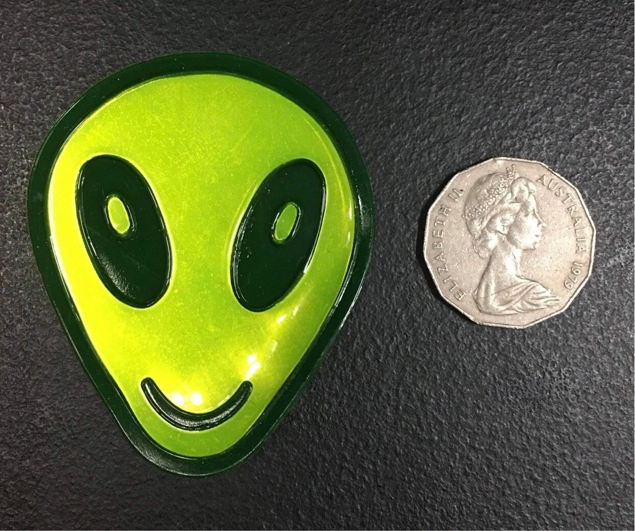 Yellow Reflective Alien Sew On Patch — Inacoma 3 Yellow Reflective Alien Sew On Patch — Inacoma