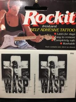 ROCKIT Temporary Tattoo Waterproof WASP 1990 (Removable) VINTAGE — Inacoma