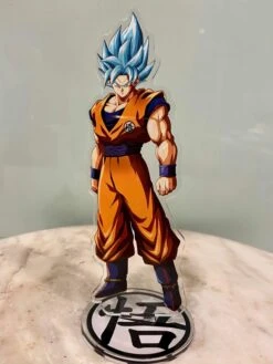Dragonball Super Amine Goku -Acrylic Stand - Cake Topper / Desk Stand — Inacoma