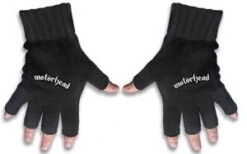 Motorhead Embroidered Fingerless Gloves — Inacoma