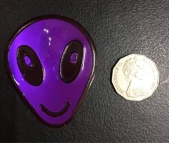 Purple Reflective Alien Sew On Patch — Inacoma