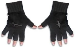 Nightwish Embroidered Fingerless Gloves  — Inacoma