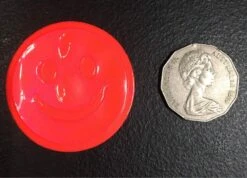 Orange On Orange Reflective Smiley Sew On Patch — Inacoma