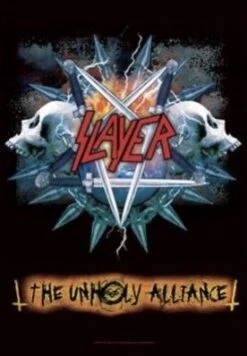 SLAYER TEXTILE POSTER - THE UNHOLY ALLIANCE — Inacoma