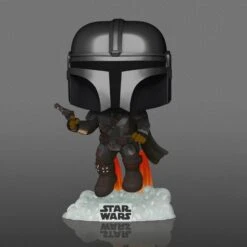 Star Wars: The Mandalorian - Flying Glow US Exclusive Pop! Vinyl [RS] 408 — Inacoma -Inacoma FUN53878 Star Wars Mandalorian Flying GW Pop
