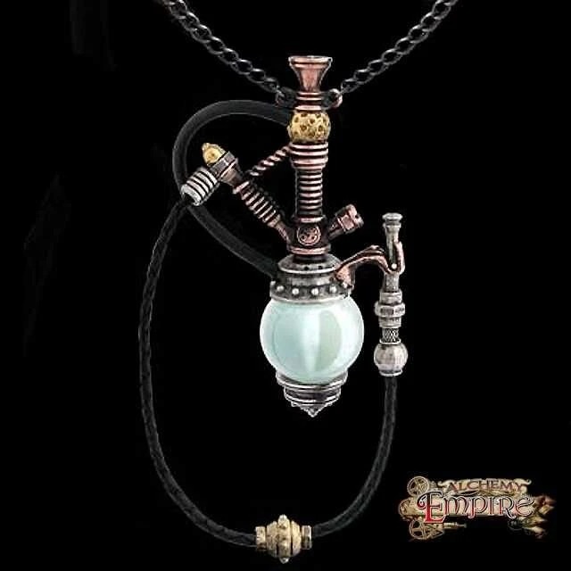 Alchemy Holmes-Baker Patent Kinetic Nargile Pendant — Inacoma 3 Alchemy Holmes-Baker Patent Kinetic Nargile Pendant — Inacoma