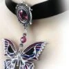 Alchemy Death's-Head Butterfly Choker Pendant — Inacoma -Inacoma d699c6d4aa66ace801eb53b111f47a68