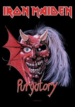 IRON MAIDEN TEXTILE POSTER - PURGATORY — Inacoma