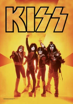KISS TEXTILE POSTER - GOLD — Inacoma