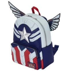 Loungefly - The Falcon And The Winter Soldier - Captain America Mini Backpack — Inacoma -Inacoma mvbk0178 lfmarvelfalconcaptainamericacosplayminibackpack top 029 1024x1024 2x