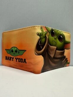 Star Wars The Mandalorian Grogu - PULeather Men’s Kid’s Wallet Card Holder — Inacoma