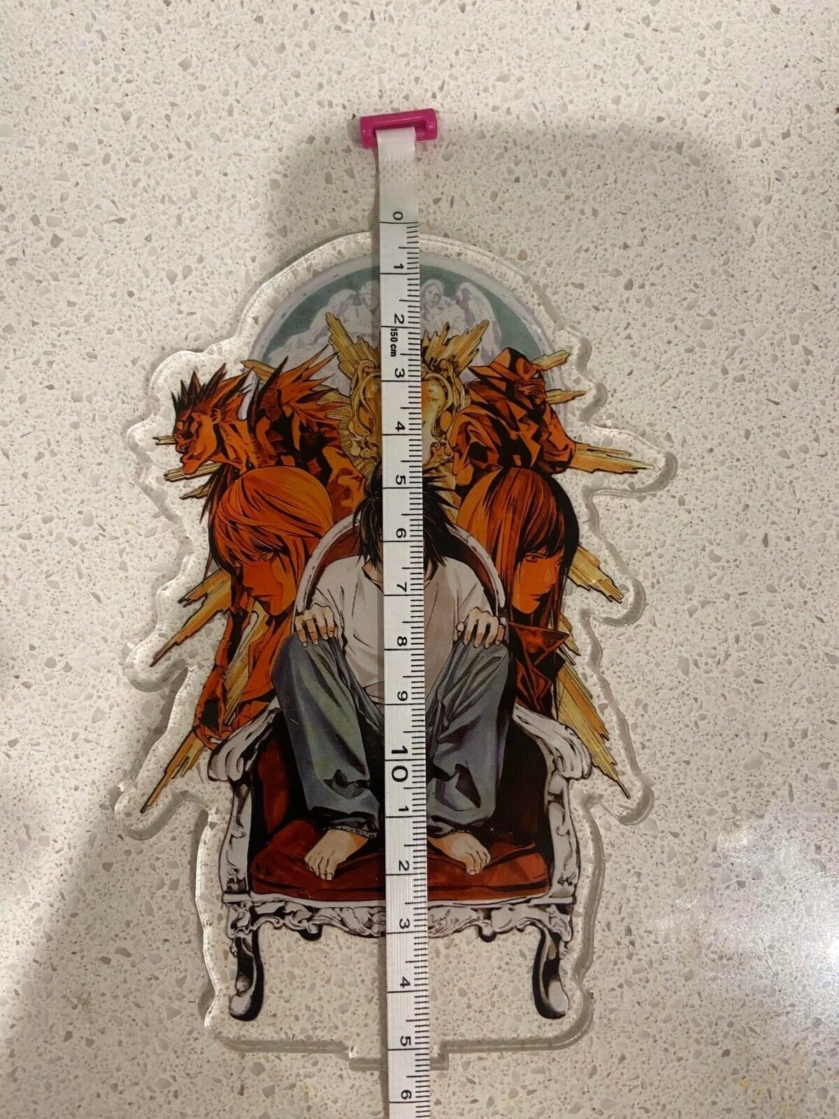 Death Note "L" - Acrylic Stand - Cake Topper / Desk Stand — Inacoma 4 Death Note "L" - Acrylic Stand - Cake Topper / Desk Stand — Inacoma - Image 2